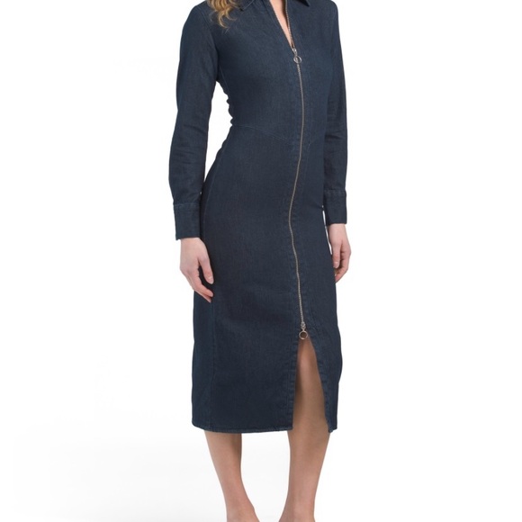 ZARA JUNIO’S DARK DENIM DRESS SIZE S - Picture 5 of 15